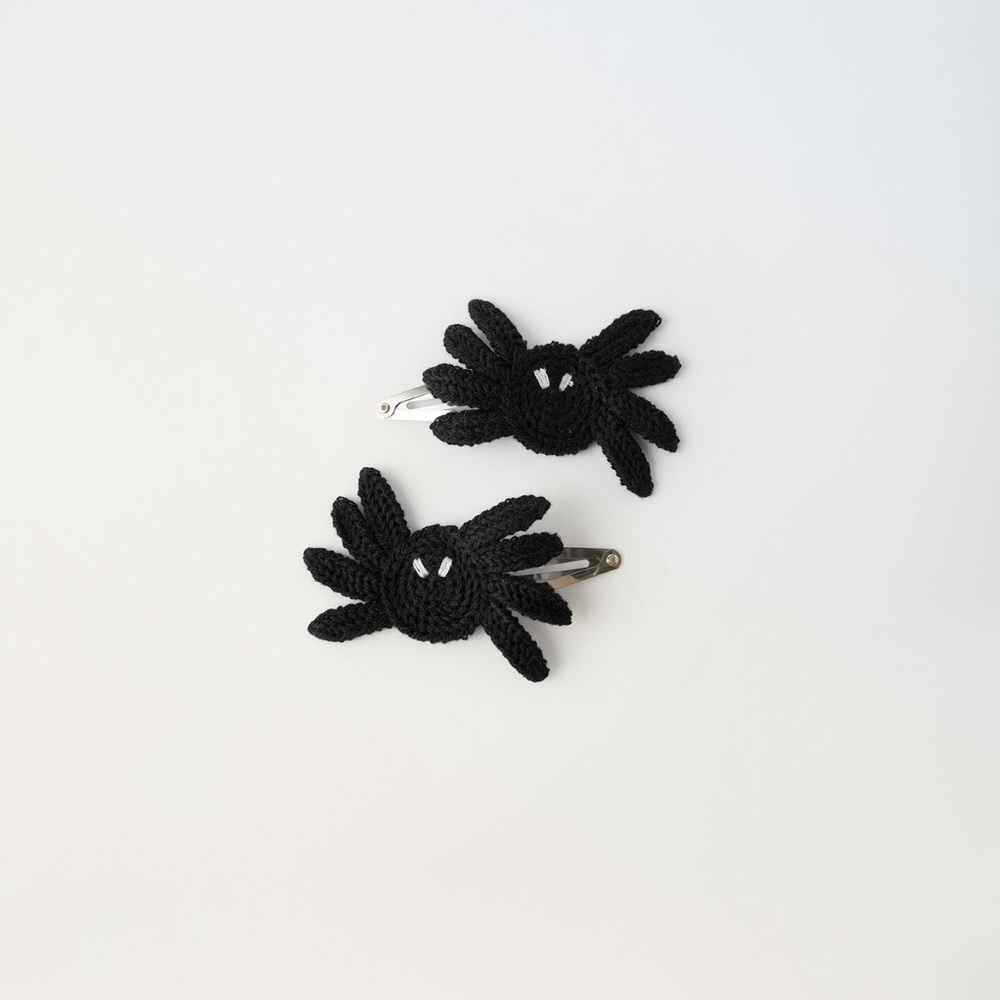 CROCHET SPIDER HAIR CLIPS